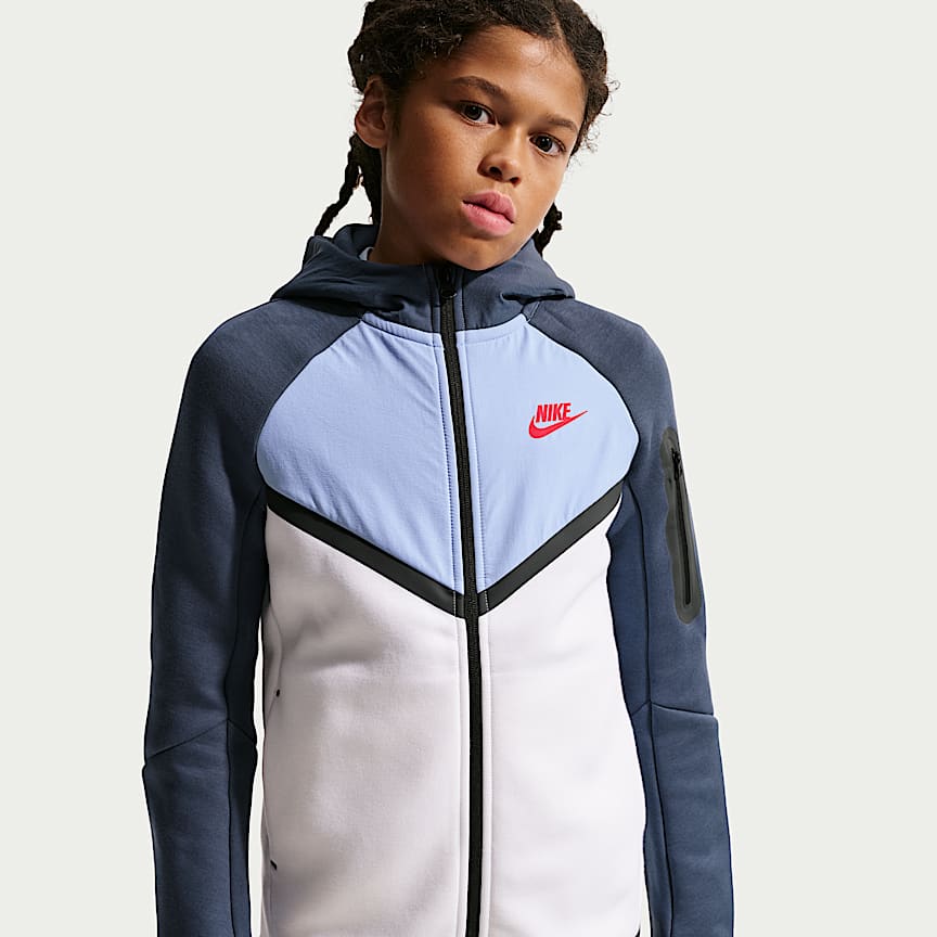 Nike Sportswear Tech Fleece Older Kids' Full-Zip Hoodie (Extended